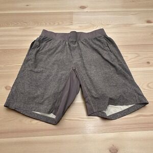 Men's Gray Athletic Running Shorts with Liner Lightweight‎ Gym Workout